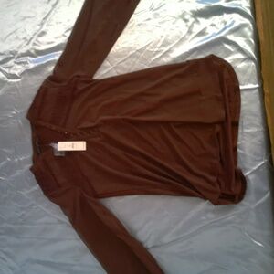 White House Black Market Port Button-Down Top